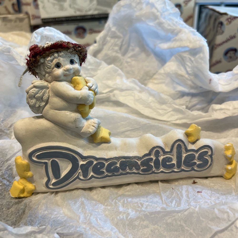 Dreamsicles Cherub Figurine with Yellow Accents
